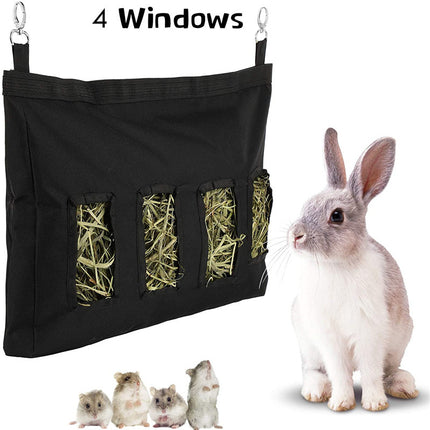 Rabbit Hay Feeder Bag for Guinea Pigs, Bunnies & Chinchillas – Durable Oxford Cloth – Free & Fast Shipping to the USA!