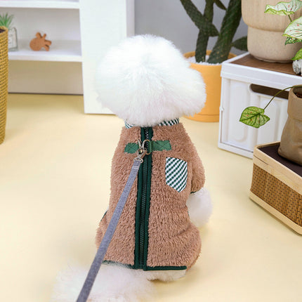 Fashion Velveteen Dog Clothes – Soft Warm Pet Outfit for Small Dogs | Petpexi