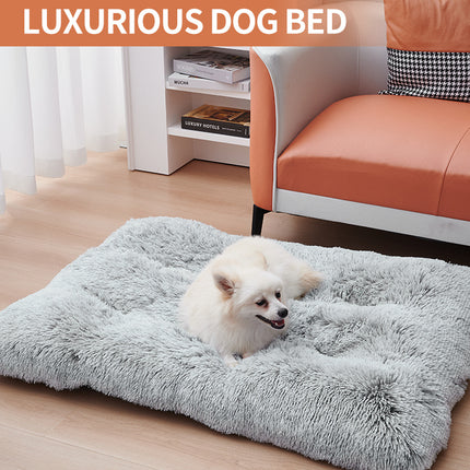 Washable Large Dog Sofa Bed Mats - Long Plush Pet Kennel, Multiple Sizes | PetPexi