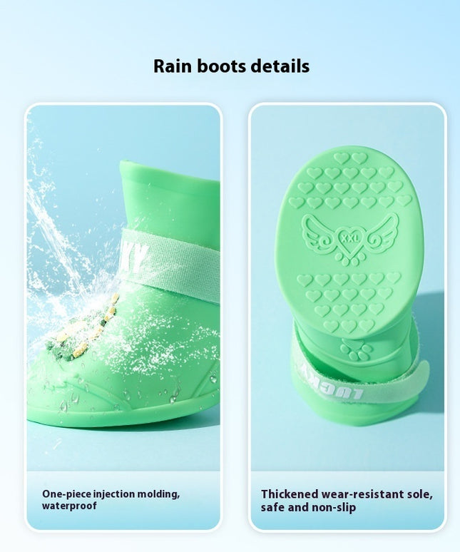 Waterproof Non-Slip Silicone Dog Booties for Medium & Large Dogs - Free Shipping USA | Petpexi