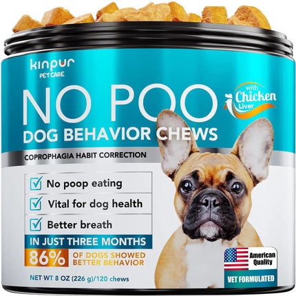No Poo Chews for Dogs – Stop Poop Eating Behavior with Probiotics & Digestive Enzymes – 180 Soft Chews | www.petpexi.com