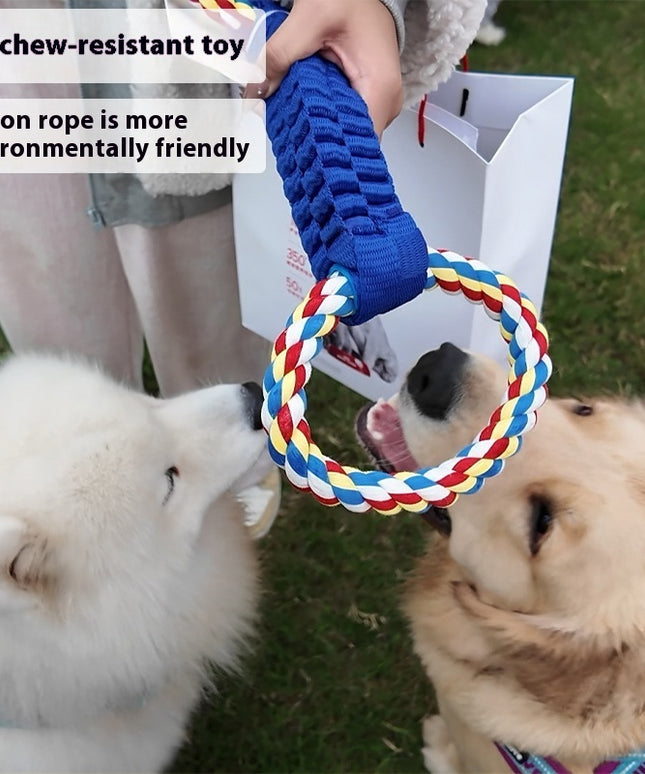 Dog Tug-of-war Toy Interactive Tooth Cleaning Rope – Best Interactive Dog Toys | www.petpexi.com