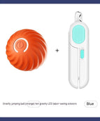 Orange Ball Blue Scissors
