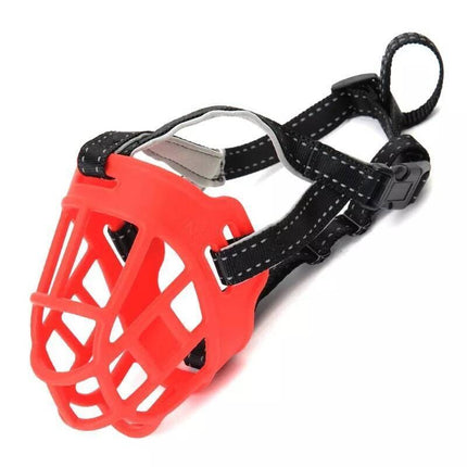 Soft Silicone Pet Muzzle – Golden Panda Anti-Bite & Anti-Barking Mask for Dogs | Petpexi