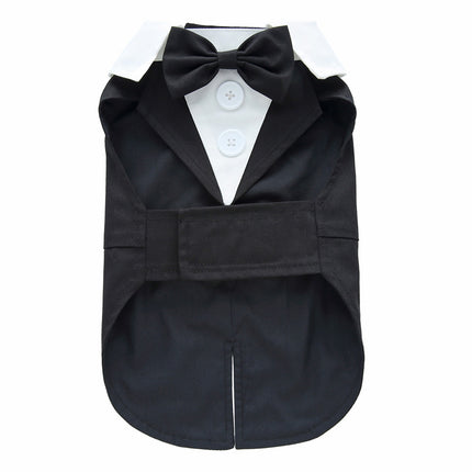 Elegant Dog Tuxedo Dress – Formal Pet Outfit for Small Dogs | Petpexi