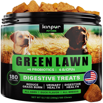Green Lawn Chews for Dogs - Cranberry & ACV Dog Urine Neutralizer - 180 Tasty Treats | Petpexi