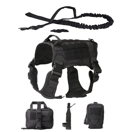 Outdoor Dog Vest Five Piece Tactical Suit – Durable Dog Clothing & Gear | Petpexi