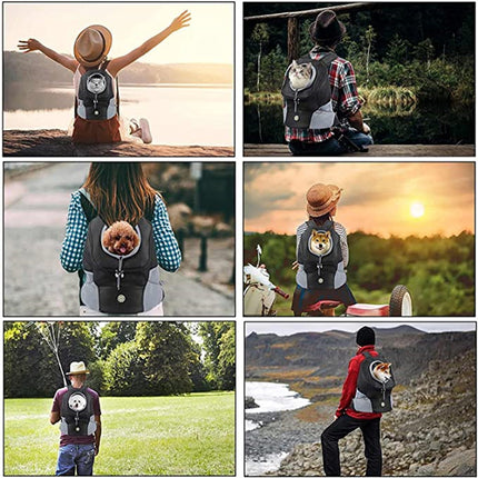 Portable Mesh Dog Carrier Backpack – Breathable & Secure Pet Travel Bag | Petpexi