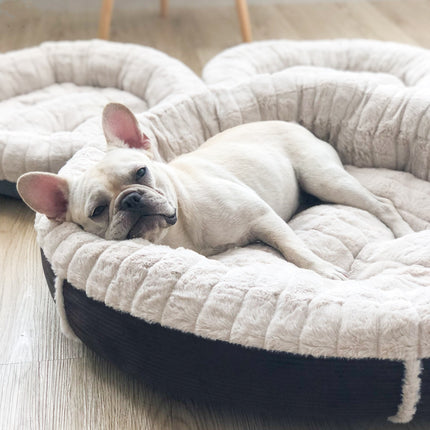 Plush Dog Bed Round Winter Nest – Soft & Warm Bed for Cats and Dogs | PetPexi USA

