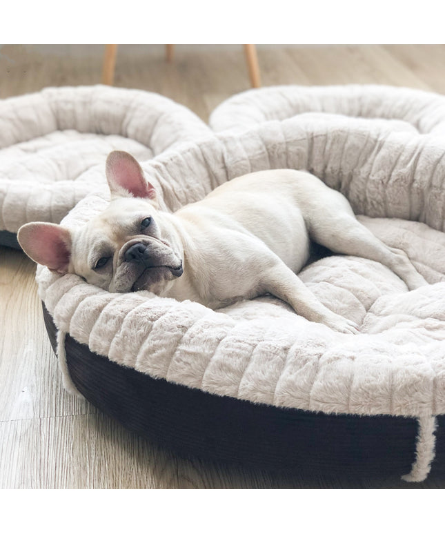 Plush Dog Bed Round Winter Nest – Soft & Warm Bed for Cats and Dogs | PetPexi USA

