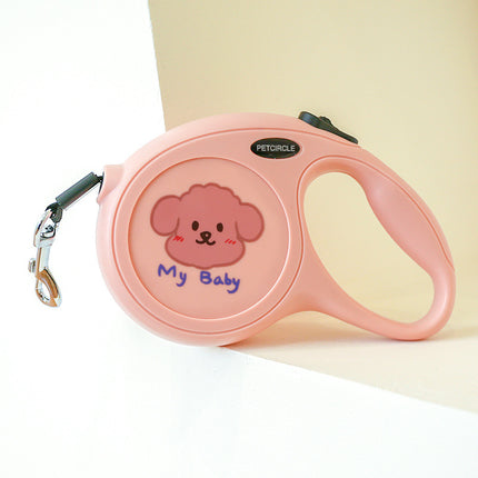Cartoon Tractable Dog Leash 5m - Retractable Pet Leash for All Dogs - petpexi.com