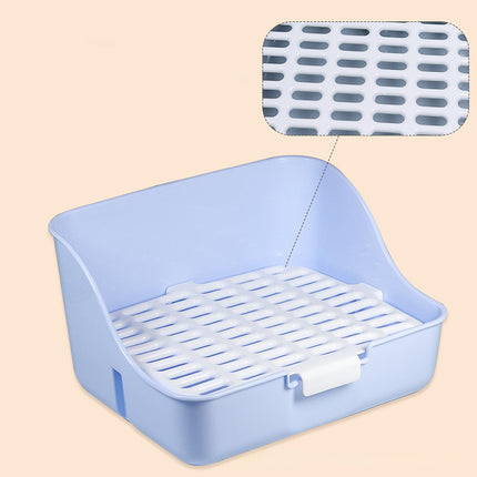 Rabbit Litter Box Bunny Corner Toilet Box Potty Trainer for Hamster, Guinea Pig, Ferret, Rat, Chinchilla Cage Pan