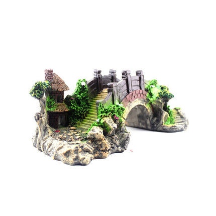 Resin Retro Arch Bridge Aquarium Decoration – Turtle Climbing Platform | www.petpexi.com