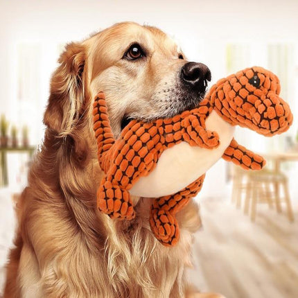 High-quality dinosaur pet toy for giant dogs and Chihuahuas with squeaker from www.petpexi.com
