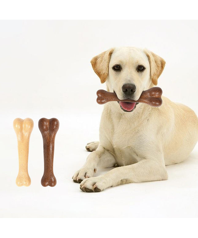 Dog Bone Simulation Molar Stick from www.petpexi.com, a durable, non-toxic rubber pet toy for dental health and chewing fun.
