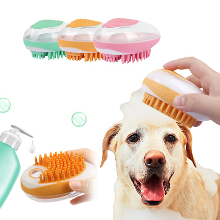 Dog Cat Bath Brush 2-in-1 Soft Silicone SPA Massage Comb for Grooming & Bathing – High Quality by www.petpexi.com with Free Fast USA Shipping

