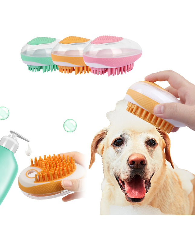 Dog Cat Bath Brush 2-in-1 Soft Silicone SPA Massage Comb for Grooming & Bathing – High Quality by www.petpexi.com with Free Fast USA Shipping

