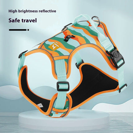 Dog Chest and Back Reflective Commuter Hand Holding Rope – Safe Harness for Dogs | Petpexi