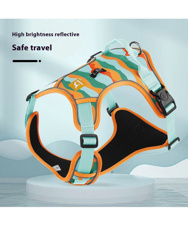 Dog Chest and Back Reflective Commuter Hand Holding Rope – Safe Harness for Dogs | Petpexi