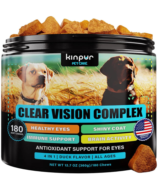 Premium Eye Care Chews for Dogs – Tear Stain & Vision Support – Duck Flavor

