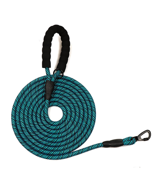 4.5M Durable Nylon Dog Leash – Strong Pet Walking Rope in Blue, Black, Red, Orange, Green from petpexi.com