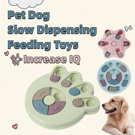 Interactive Puzzle Feeder Turntable for Dogs – Slow Feeding Toy for IQ Training and Choking Prevention, from www.petpexi.com with Free USA Shipping


