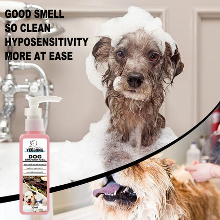 Bottle of 30ml dog shampoo shower gel deodorant by Petpexi for moisturizing and relieving itching, keeping dog coats clean and soft

