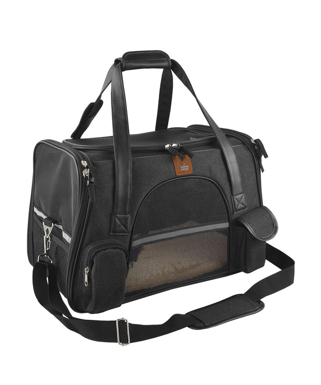 Breathable and secure dog car seat travel carrier from Petpexi – Small size, Oxford cloth, perfect for car rides – Free USA shipping

