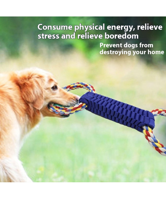 Dog Tug-of-war Toy Interactive Tooth Cleaning Rope – Durable chew & fetch dog toys for anxiety relief and active play | www.petpexi.com