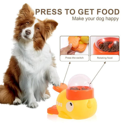 Interactive dog puzzle feeder in cartoon duck design – treat dispenser toy for mental stimulation and slow feeding – available at petpexi.com with free USA shipping

