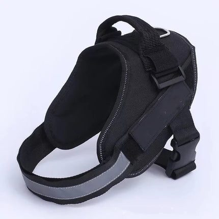 Adjustable nylon chest strap dog harness by Petpexi, lightweight, breathable, and durable for secure control during walks

