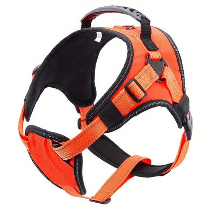 Nylon No Pull Breathable Reflective Dog Harness Vest – Adjustable Outdoor Training & Running | Petpexi