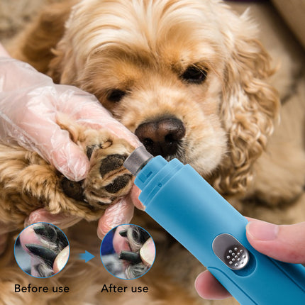 Electric Pet Nail Grinder & Polisher – Safe, Adjustable Claw Trimmer for Dogs & Small Pets | Petpexi