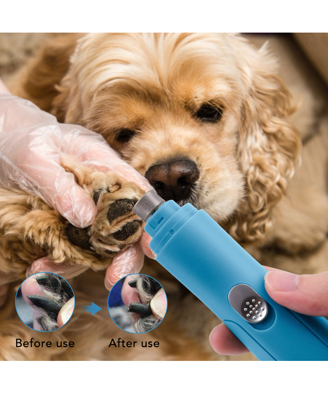 Electric Pet Nail Grinder & Polisher – Safe, Adjustable Claw Trimmer for Dogs & Small Pets | Petpexi