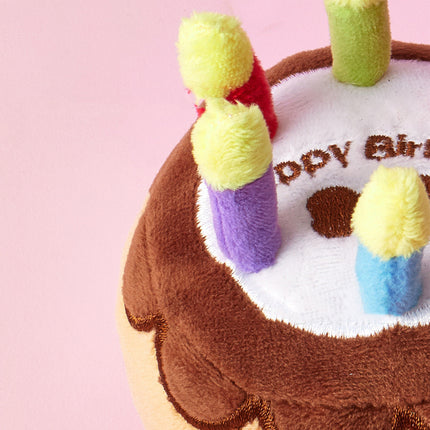 Pet Plush Toy Birthday Candle Cake – Durable Plush Dog Toy | www.petpexi.com