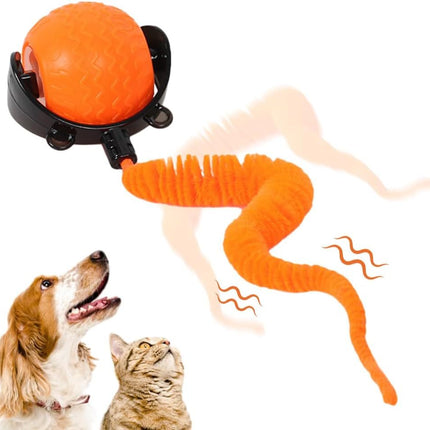 Interactive Cat Ball Toy with Cord Mouse, 2025 Smart Self-Rolling Pet Toy