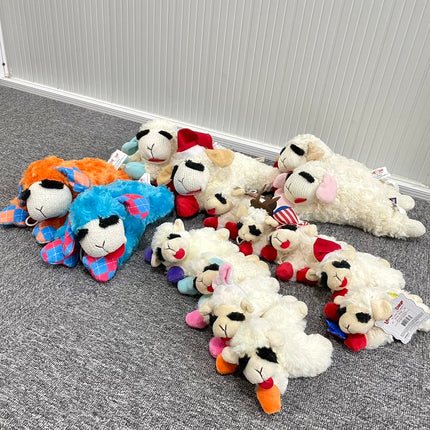 Lay Down Sheep Plush Dog Toy – Durable, Interactive & Squeaky | www.petpexi.com