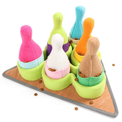 Pet Puzzle Play Tibetan Bowling Toy for Dog Training & Fun | Petpexi