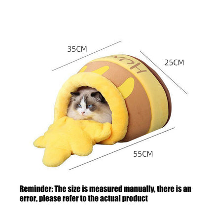 Honey Pot Cat Bed – Comfortable Memory Foam with Removable Cushion | PetPexi