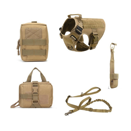 Tactical Dog Harness and Leash Set for All Breeds - Best Harness for French Bulldogs and K9 Training - petpexi.com