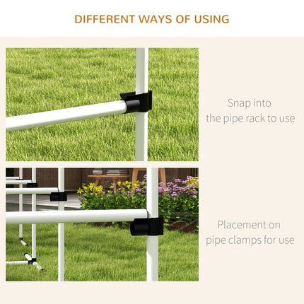 4-Piece Dog Agility Training Set with Adjustable Jump Poles & Carry Bag – PawHut