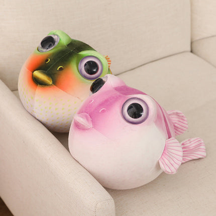 Plush Puffer Fish Doll Pillow – Soft & Adorable Stuffed Toy for Kids | Petpexi