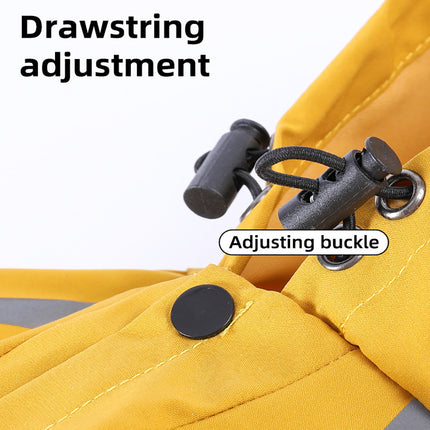 Reflective Waterproof Dog Raincoat With Hood & Leash Hole – Lightweight All-Weather Jacket | Petpexi