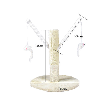 Cat Climbing Frame Litter Tree with Integrated Grab – Solid Wood Stylish Design | Petpexi