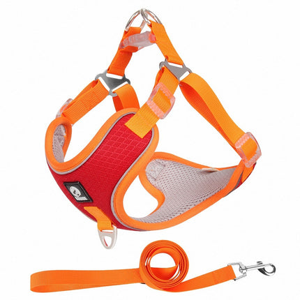 Pet Dog Harness Puppy Adjustable Breathable Mesh Reflective Saddle for Small & Medium Dogs & Cats | Petpexi