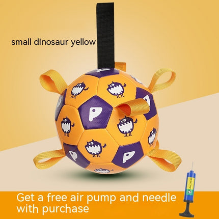 Interactive Dog Football Toy - Durable Pet Training Ball with Cute Prints