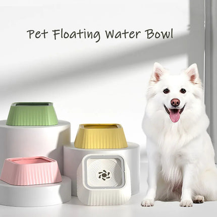 Splash-Proof Floating Pet Water Bowl – No-Wet Mouth Design | Petpexi