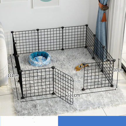 Small Dog Indoor Home Isolation Fence Cage - 11-Piece Door Fence for Dogs