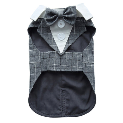 Elegant Dog Tuxedo Dress – Formal Pet Outfit for Small Dogs | Petpexi