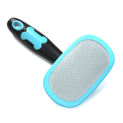 Dog & Cat Grooming Brush – Shedding & Dematting Slicker with Rubber Handle | Petpexi